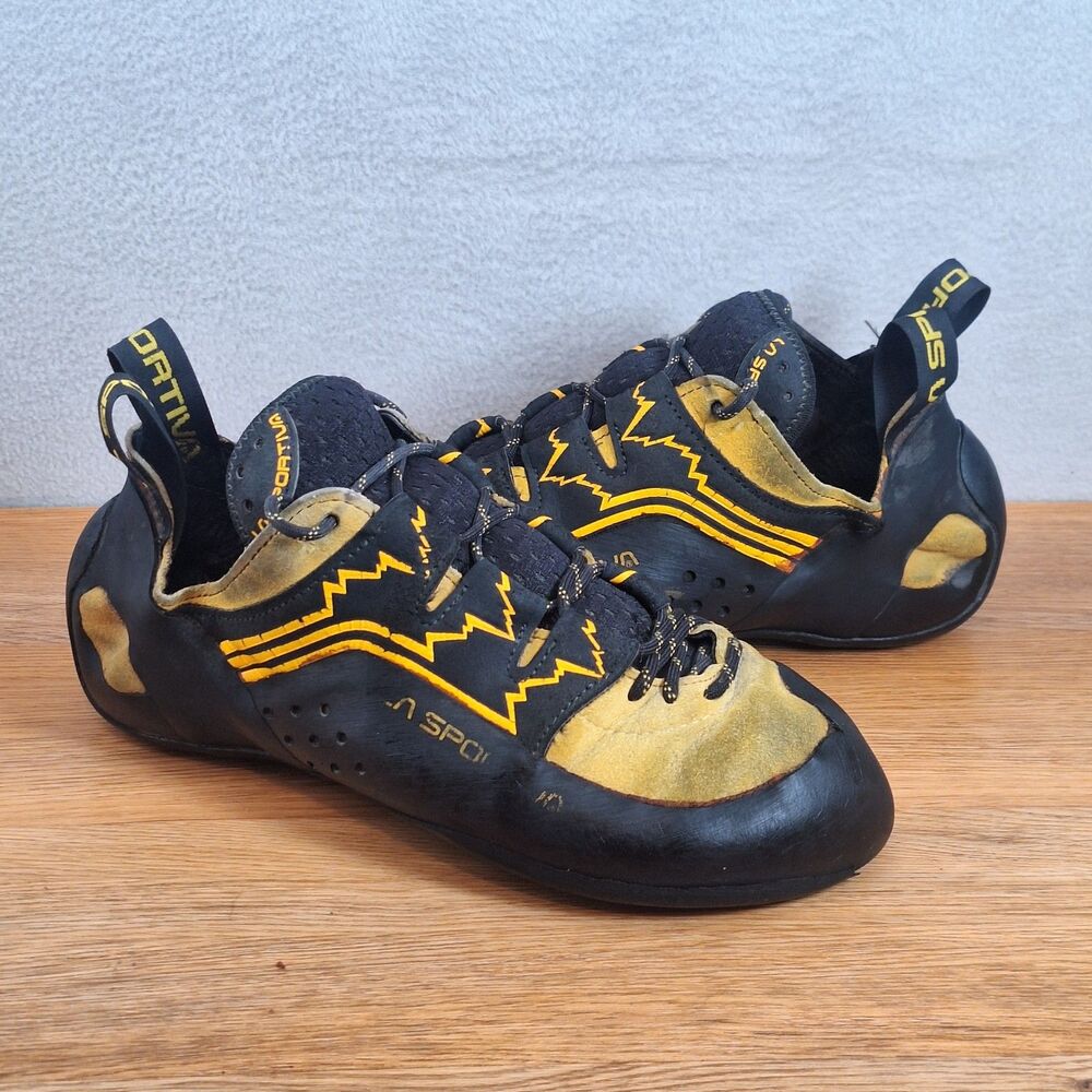 La Sportiva Katana Vel Men's 9.5 EU 42.5 Climbing Shoes Yellow Women's 10.5